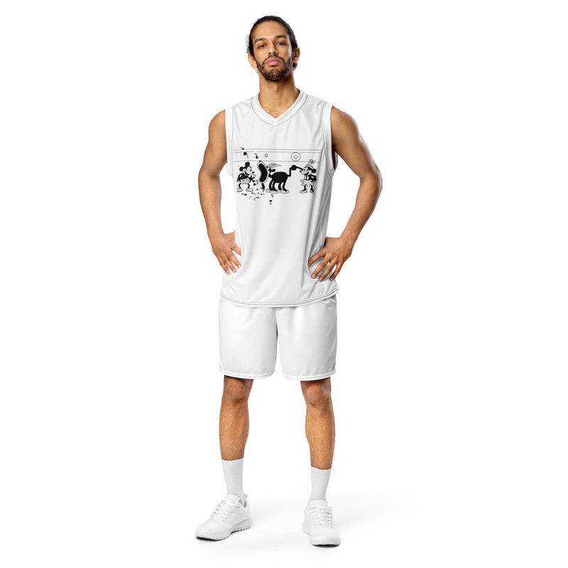 Mickey Mouse From Steam Boat willie Basketball Jersey