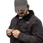 The Foil Unisex denim sherpa jacket