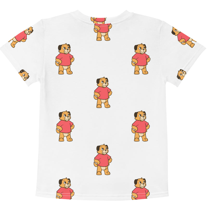 All over Joshua the Pup Kids crew neck t-shirt